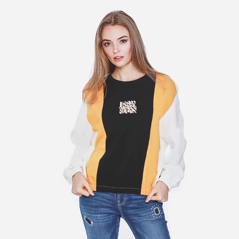 LEE เสื้อคลุมสวมหัว ผู้หญิง SEASONAL FIT รุ่น LE L1027003 สีขาว URBAN RIDER ลี เสื้อผ้าผู้หญิง เสื้อ