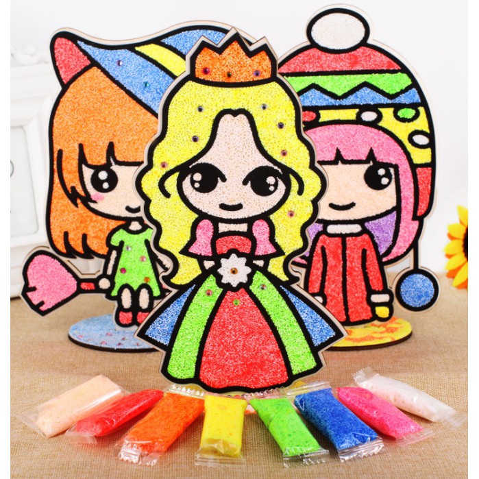 ปั้นแปะ ดินโฟม 1 ระบายสีบนแผ่นไม้ เสริมพัฒนาการเด็ก-Wooden Foam Clay1