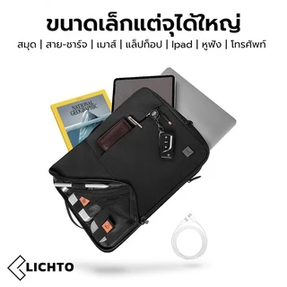WiWU กระเป๋าแล็ปท็อป ซองใส่โน๊ตบุ๊ค คุณภาพดี ผ้ากันน้ำ ซิปกันน้ำ รุ่น Alpha Double Layer Sleeve