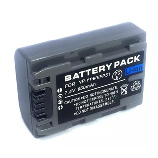 Camera battery NP-FP50/FP51 for Sony HC21E 41E(black)