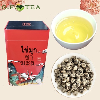 ชามะลิ jasmine tea ชาเขียว ไข่มุกมะลิ ใบชาจีน 茉莉龙珠绣球 และของขวัญใบ ชา