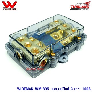 WIREMAN WM-895 กระบอกฟิวส์ เข้า 1 ออก 3 100A