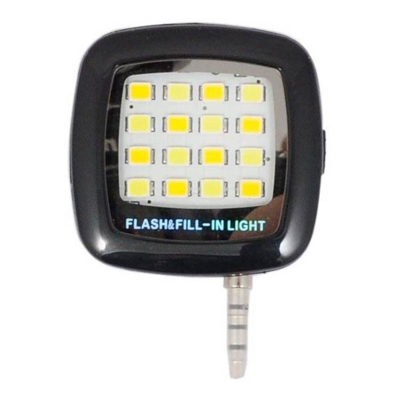 Mastersat แฟลช LED Selfie สำหรับสมาร์ทโฟน/แท็บเล็ต LED FLASH&FILL-LIGHT (สีดำ)