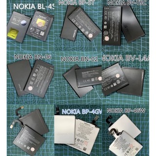 แบตเตอรี่nokiaทุกรุ่นแบตNOKIABV-T5CN640BP-5T N820BV-5JW	N800BP-3L BL-5CT BL-5F BL-5BT BL-4S	BL-4B	BL-4J	BL-6F	BL-5H	N630