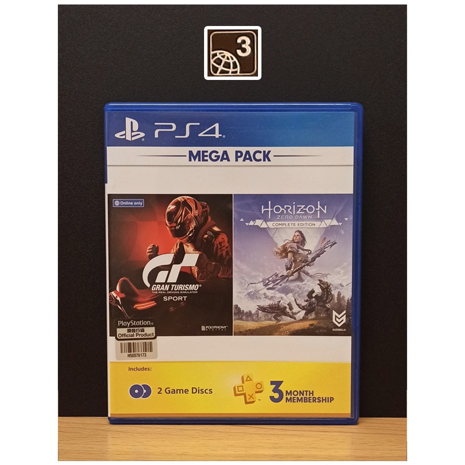 PS4 Games : GT Gran Turismo Sport (รองรับภาษาไทย🇹🇭) + Horizon (มี 2แผ่น) โซน3 มือ2