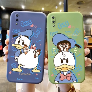 สำหรับ vivo V11 V11I V11 Pro V15 V15Pro V17 V17 Pro V17 neo เคส Disney โดนัลด์ดั๊กกันกระแทกฝาหลังแบบนุ่มซิลิโคนรูปแบบกล้องเต็มตัวป้องกันเลนส์ปลอกน่ารักเคสโทรศัพท์สำหรับเด็กผู้หญิง