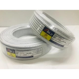 สายไฟVAF2X1.5 สายคู่สีขาวVAF ยาว50เมตร ราคากันเอง จากโรงงานโดยตรง มี ม.อ.ก