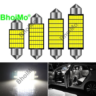 Bhoimo หลอดไฟ Led Festoon Super Bright 31 มม. 28 Smd 36 มม. 35Smd 39 มม. 42Smd 41 มม. 49Smd 3014 สําหรับติดป้ายทะเบียนรถยนต์รถจักรยานยนต์ Dc12V