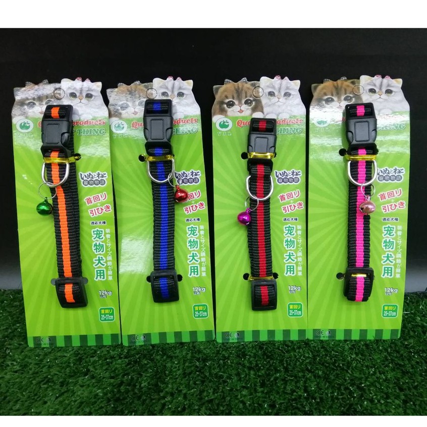 สายคล้องคอหมา สายคล้องคอสุนัข หนา 1.5 cm ปรับขนาดได้ระหว่าง 25-35 cm