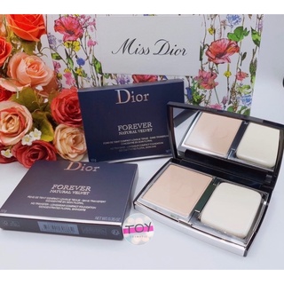 Dior Forever Natural Velvet  Longwear Compact Foundation รุ่นใหม่ velvet (ป้ายไทยพร้อมถุง)