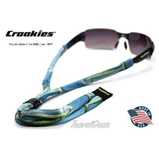 สายคล้องแว่นตา Croakies รุ่น Poly Suiter XL FF Tarpon Blue