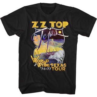 [S-5XL]เสื้อยืดลําลอง แขนสั้น พิมพ์ลาย World Wide Texas Tour 76-77 s Rock Music Band Merch สําหรับผู้ชาย 312569