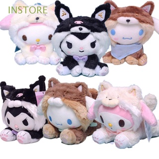 Instore ตุ๊กตายัดนุ่น รูปการ์ตูน Cinnamoroll Kawaii Kuromi น่ารัก สร้างสรรค์ ของขวัญวาเลนไทน์ สําหรับตกแต่งห้อง