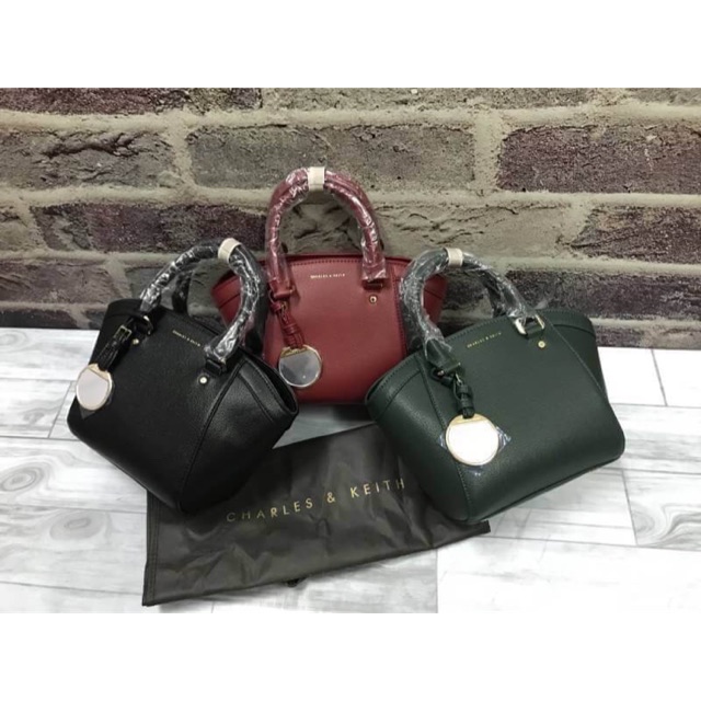 CHARLES & KEITH CURVED CITY BAG