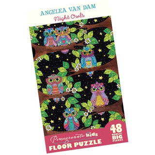 [จัดส่งฟรี] Floor Puzzle Pomegranate ภาพ Night Owls โดย Angelea Van Dam จำนวน 48 ชิ้น