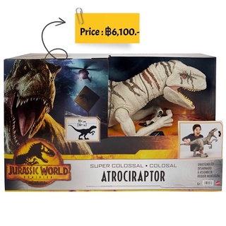 Jurassic World Dominion Super Colossal Atrociraptor Action Figure, Extra Large Dinosaur Toy 37 Inches