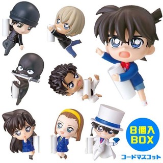 Detective Conan CORD MASCOT Senjou no Ninmu Box of 8 Ran Akai Amuro Kid Kyogoku Sonoko โมเดล กาชาปอง โคนัน รีเมนท์