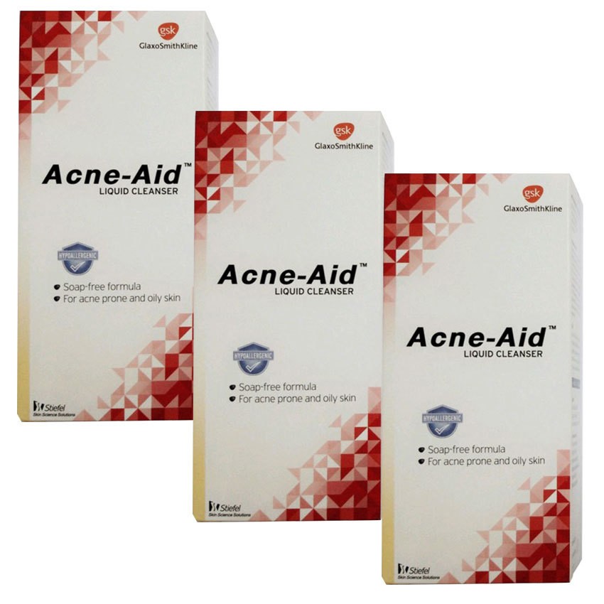 Acne-Aid Liquid Cleanser 100ml 3Bottles