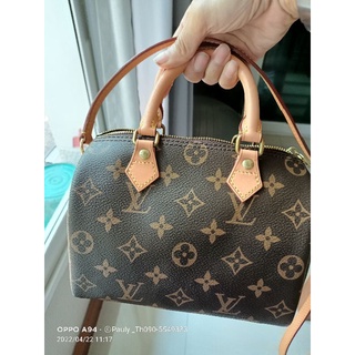 Lv speedy20งานDiy ตัดใหม่ที้งใบความกว้าง18cmความสูง13cmใส่ของได้จุใจใบจิ๋วน่ารักมากค่ะ