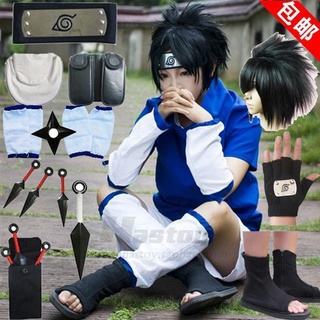 [Naruto] ชุดคอสเพลย์นารูโตะ Uchiha Sasuke แขนสั้น แบบเต็มชุด แฟชั่นฤดูร้อน สําหรับเด็ก