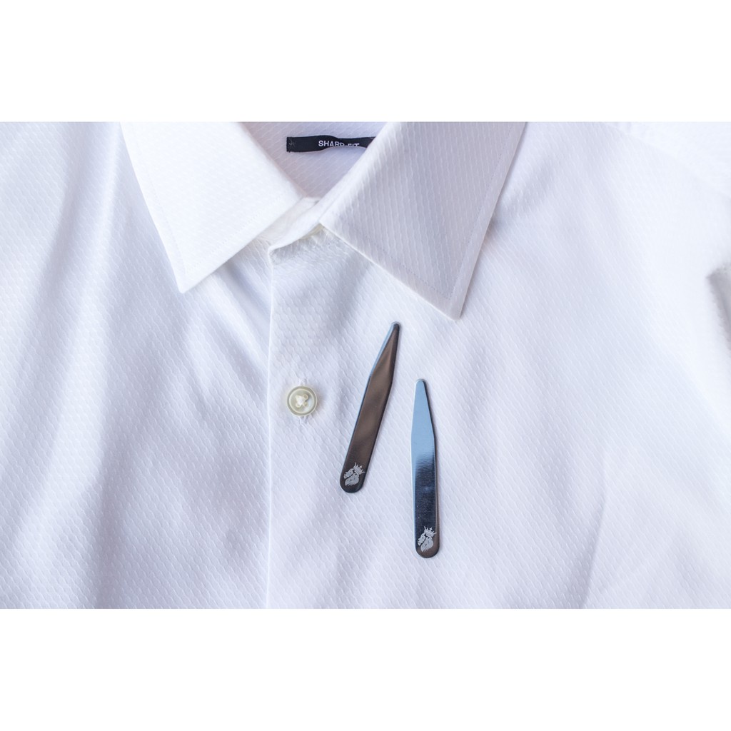 [จัดส่งเร็ว] ⊿Dandy Collar Stay 2 inches l ที่ดันคอปกเสื้อ (Collar Stays)✧