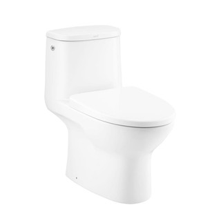 สุขภัณฑ์ 1 ชิ้น COTTO C105327 4.5 ลิตร สีขาว 1-PIECE TOILET COTTO C105327 4.5L WHITE