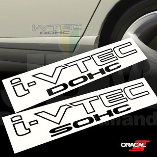 สติ๊กเกอร์ แต่งรถ I-VTEC DOHC SOHC HONDA CIVIC JAZZ ACCORD