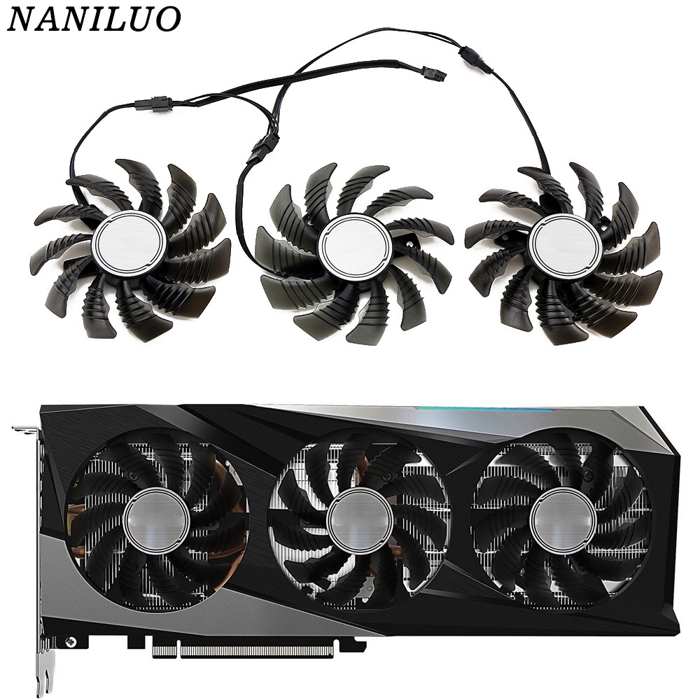 78MM Cooler พัดลมสําหรับ Gigabyte GeForce RTX 3070TI 3060Ti RX 6600XT 6700XT GAMING กราฟิกการ์ด Cool