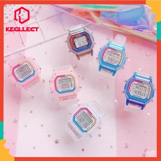 มัลติฟังก์ชั่แฟชั่นนาฬิกาอิเล็กทรอนิกส์สีลูกกวาด unisex watch