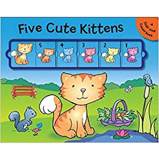 หนังสือการ์ตูนสอนนับเลข มือสองสภาพดี เรื่อง FIVE CUTE KITTENS