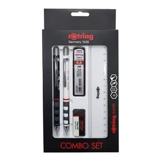 [ชุดเซ็ท] Rotring ดินสอกดเขียนแบบ รอตติ้ง ฟรี ไส้ดินสอ x1 ยางลบ x1 ไม้บรรทัด x1 ดินสอเขียบแบบ