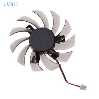 LIDU1  75MM PLD08010S12H 2Pin Cooler Fan Graphics Card Cooling Fan for GTX 560 460 Ti R7 260x R270X MSI 560 Ti