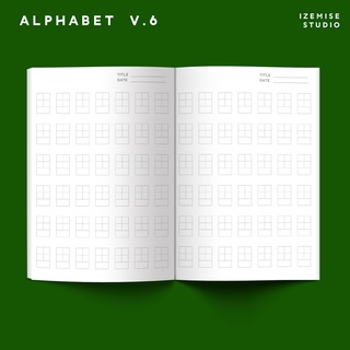 ALPHABET  V.6 - สมุดคัดตัวอักษร ภาษาจีน ญีปุ่น เกาหลี