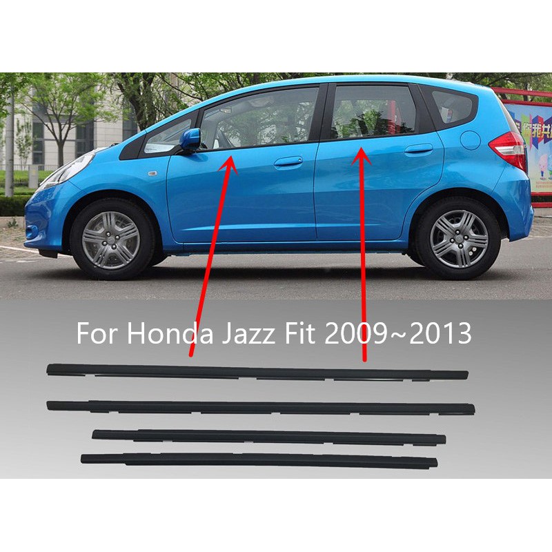 สําหรับ HONDA JAZZ 2009-2013 รถนอกหน ้ าต ่ าง Moulding Weatherstrip ซีลเข ็ มขัด Weather Strip พลาสติก Trim