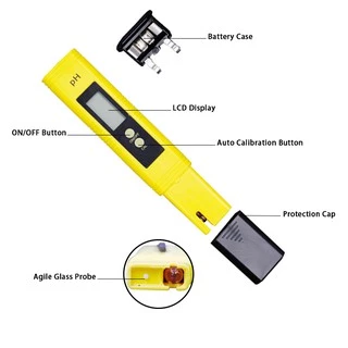 Kiprun ปากกาทดสอบค่า PH ดิจิทัล หน้าจอ LCD ความแม่นยํา 0.1 TDS EC สําหรับทดสอบอุณหภูมิน้ํา สระว่ายน้ํา ตู้ปลา