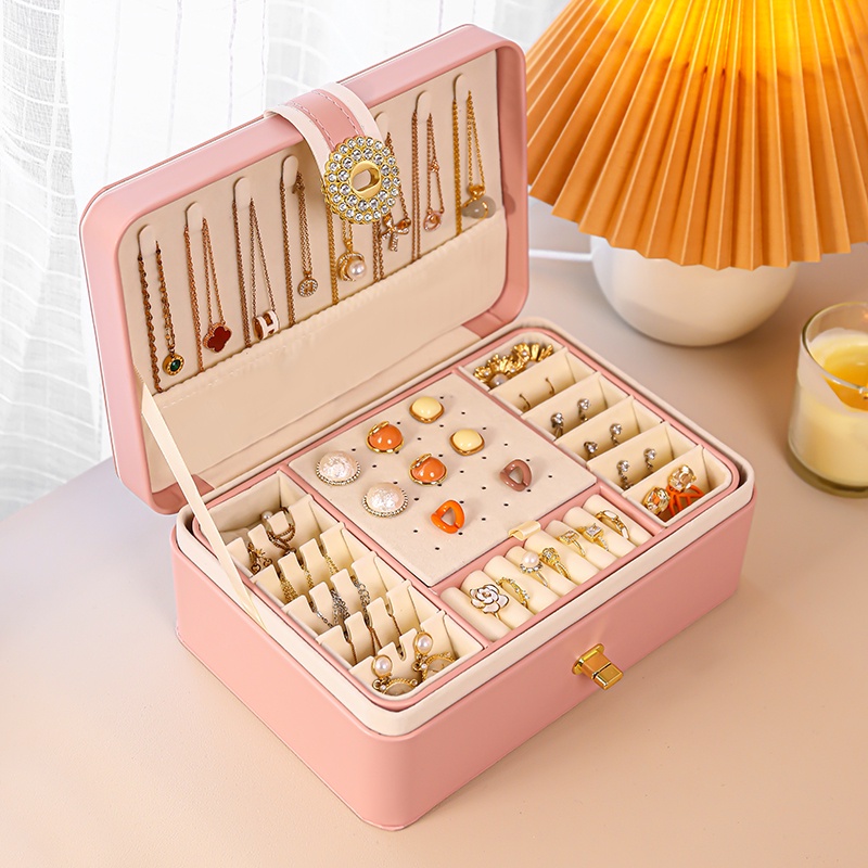 kaman jewelry storage box ear stud earring necklace แหวนกล่อง ...