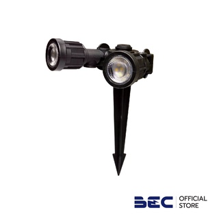 BEC LUNAR-2D 2×5W ไฟสนามปักดิน LED | วอร์มไวท์ | 20,000 ชม. | กันฝุ่นกันน้ำ IP65 | รับประกัน 2 ปี