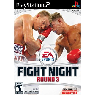 Fight Night Round 3 ps2 แผ่นไรท์ps2 เกมมวยเพล2 แผ่นมวยps2 แผ่นเกมplay2