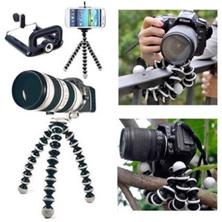 ขาตั้งปลาหมึก (Gorillapod) พร้อมตัวยึดมือถือ