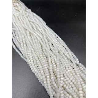 selenite round beads necklace 6mm