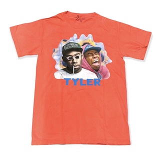 เสื้อยืดผ้าฝ้ายพิมพ์ลายแฟชั่น SAVAGE TYLER TEE ORANGE