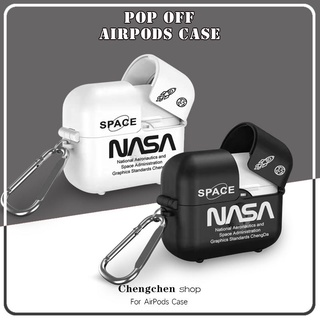 NASA Press-and-pop coverAirPods case สำหรับ AirPods3gen case 2021 ใหม่สำหรับ AirPods3 สำหรับ AirPodsPro กรณี AirPods2gen case