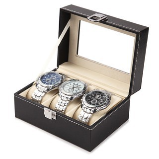 New Alitech Watch Box 3/6/10/12 Grid Leather Display Jewelry Case Organizer กล่องนาฬิกา กล่องเก็บนาฬิกาข้อมือ