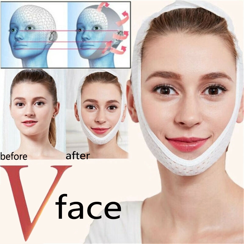 V Face Lift Up Slimming Bandage / Elastic Cheek Compression band / Eliminate double chin Strap Band / face slim Lift Up face band head band / Anti Wrinkle Strap Band / Facial Shaper Tool