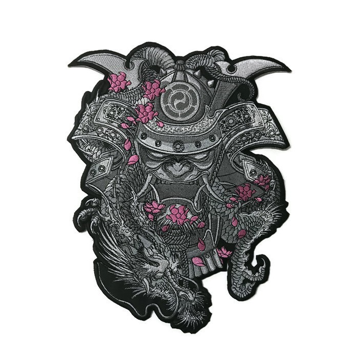 อาร์ม ตัวรีดติดเสื้อ ลาย Samurai & Sakura