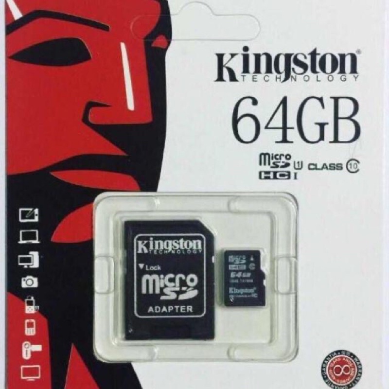 Kingston Micro sd card Memory Card 2GB-128GB กล้อง/กล้องติดรถยนต์ / โทรศัพท์มือถือ(เทียบแท้)  Memory