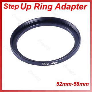 SUPB☀1PC Metal 52mm-58mm Step Up Filter Lens Ring Adapter 52-58 mm 52 t