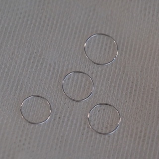 Cha.round clear ring แหวนเงินแท้แบบเรียบ size55