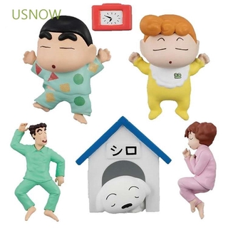 SHINCHAN Usnow ตุ๊กตาฟิกเกอร์การ์ตูนชินจัง 5 ชิ้น / ล็อต