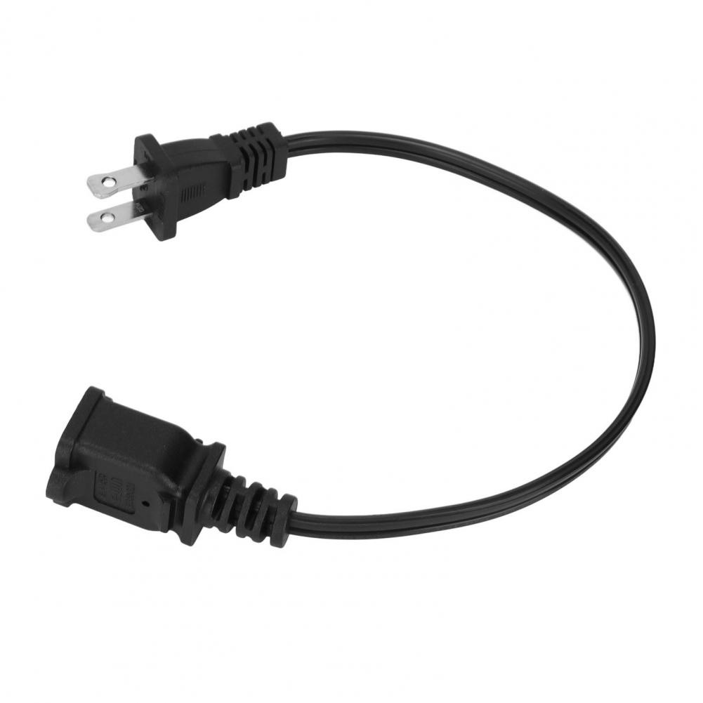 สายไฟ NEMA 1-15P to NEMA 1-15R 2 Prong ชายหญิง 12.6in Heavy Duty สายไฟ US ปลั๊ก 125V